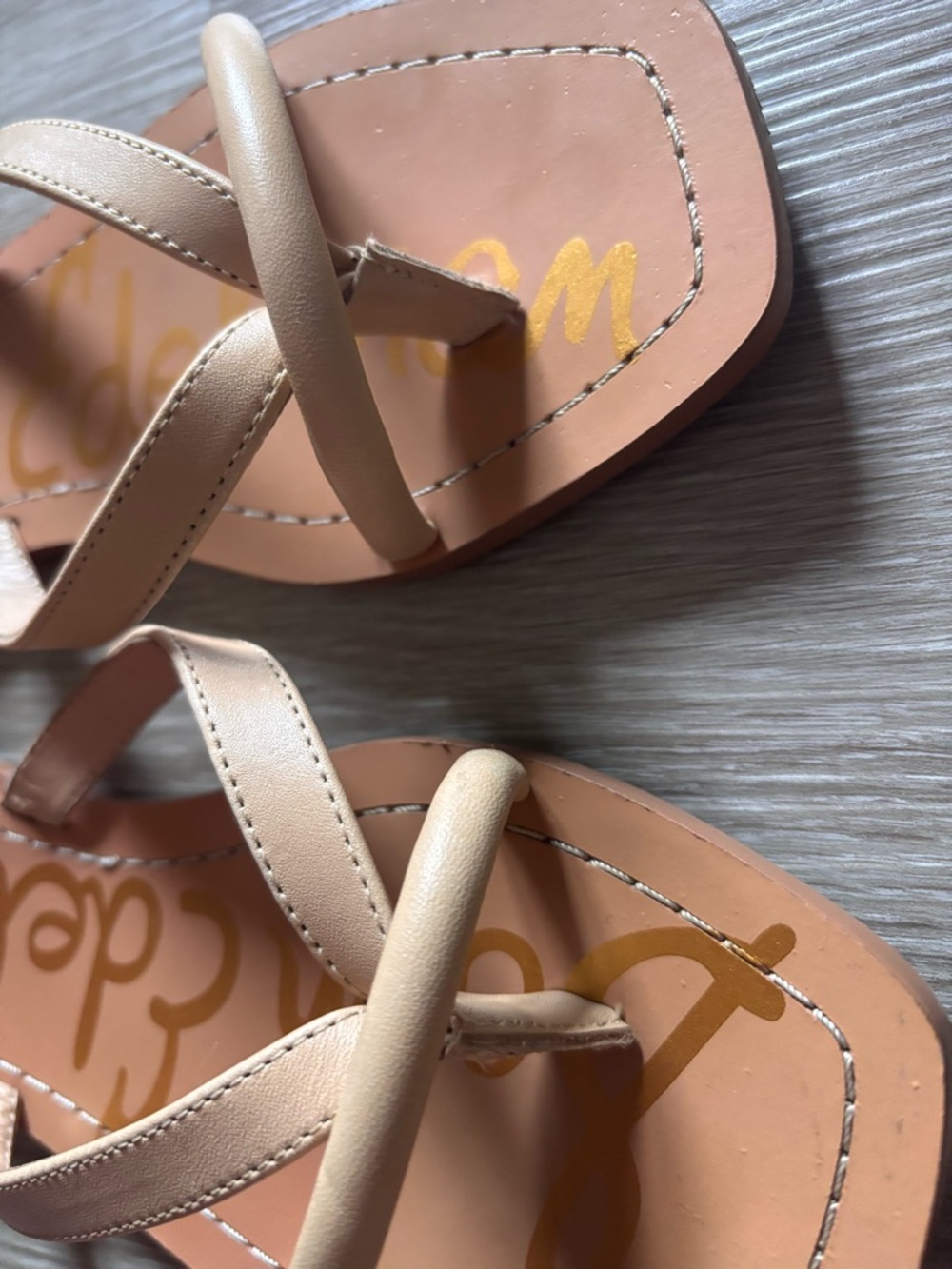 SAM EDELMAN Thong Sandal | Nude Blush | Size 7 - Picture 3 of 4